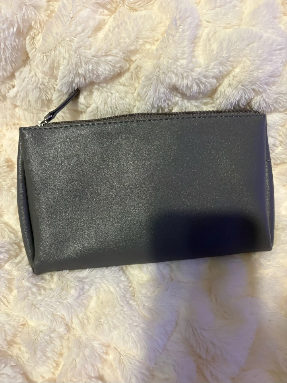 Furla x EVA Air GWP Gray & Mustard CB Cosmetic Travel Pouch COLLECTOR PIECE
